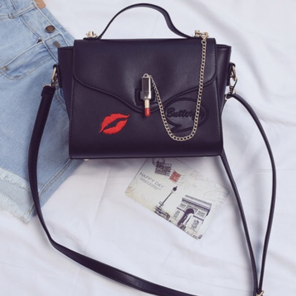 🎁 Lipstick Chain Clasp Crossbody Bag - Picture 2 of 5